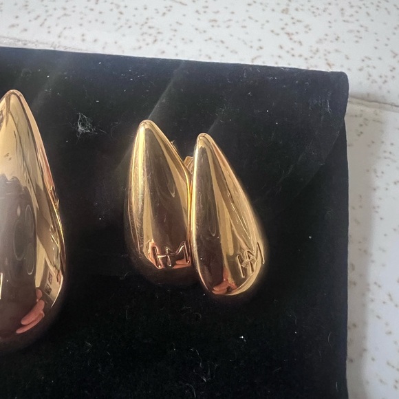 Heaven Mayhem Rain Drop Earrings - Lg & Sm - Gold - Picture 10 of 10